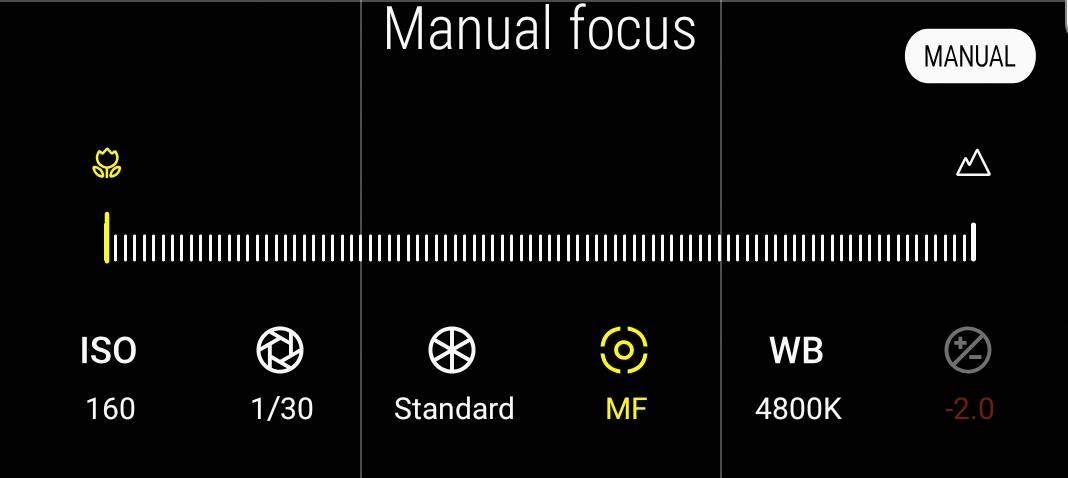 Settings to achieve close-up picture